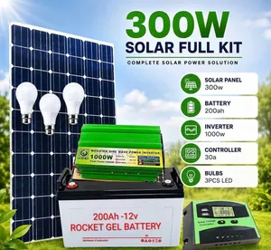300 Watts Package - 200Ah Battery - 1200w Inverter - 30A Controller