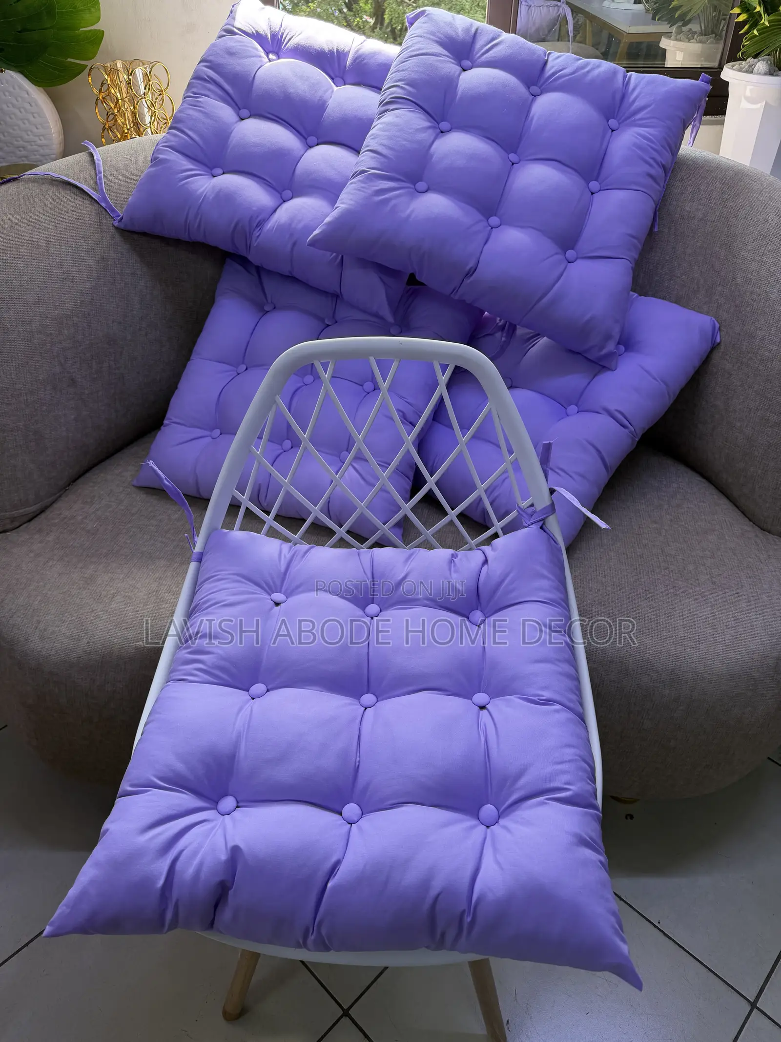 Light Purple Comfort Chair Pads – Versatile Seat Cushions