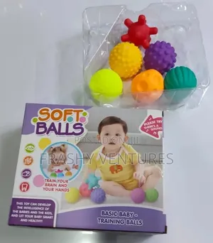 6-Piece Multi-Textured Sensory Soft Ball Set