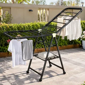 .*Movable Foldable/Portable LAUNDRY DRYING RACK With Wheels