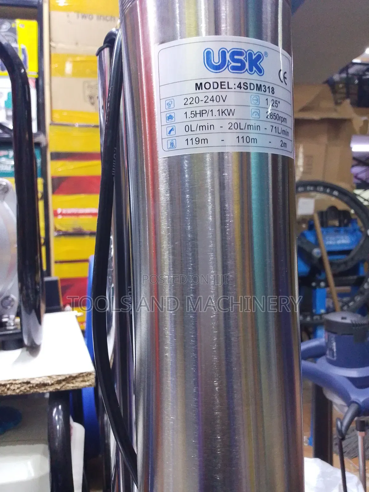 Professional Submersible Water Pump Machine/1.5hp Submersible Pump
