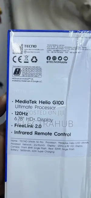 New Tecno Spark 50 Pro 256 GB Black