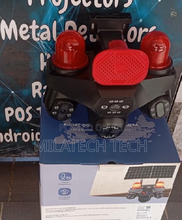 4 Lens 4G Solar CCTV Camera With SIM Card