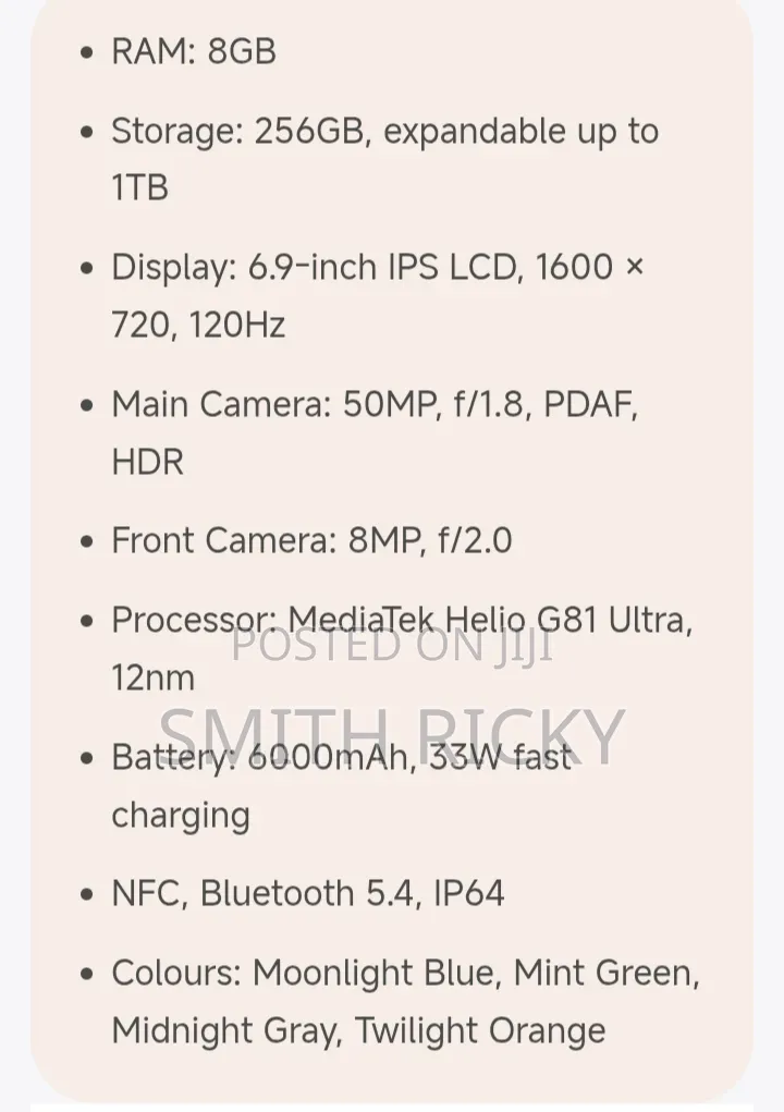 Xiaomi Redmi 15C 4G 256 GB Black