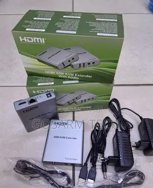 HDMI KVM Extender 60M Over CAT6 – USB Keyboard/Mouse + Audio