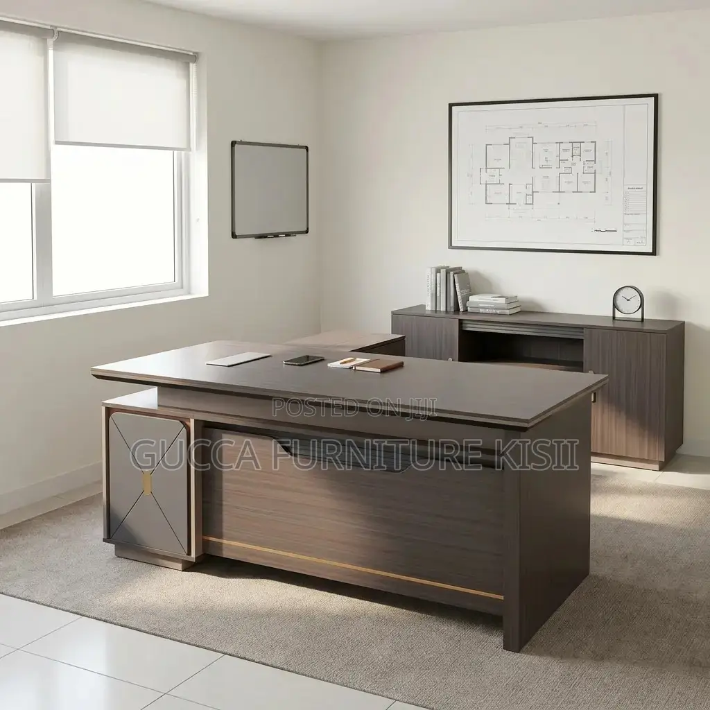 Office Desk; 1800Mm Office Desk With Extension