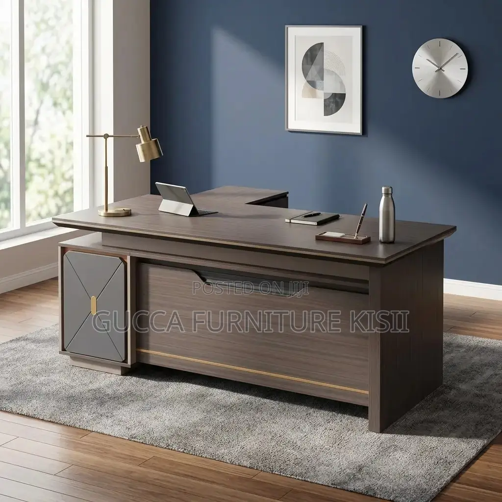 Office Desk; 1800Mm Office Desk With Extension
