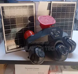 4 Lens Solar Camera With 4G SIM and SD Card