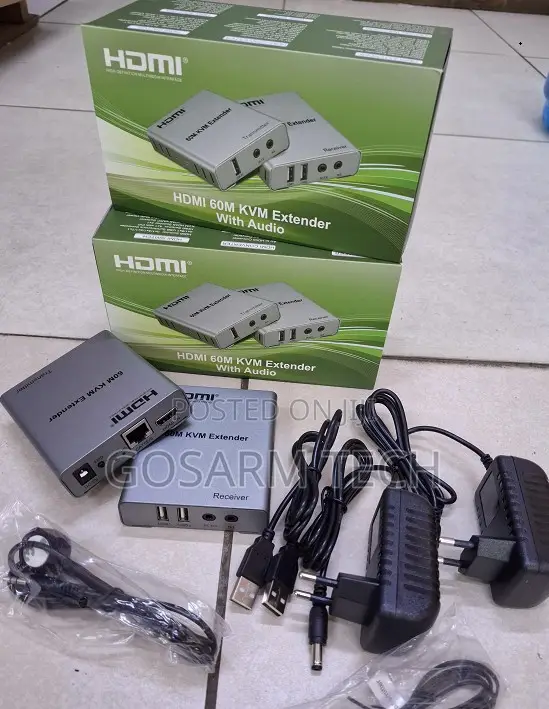 60m Hdmi KVM Extender for PC CCTV – Full Hd 1080p Over Cat6