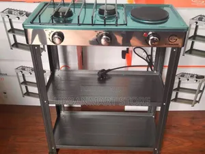 Eurochef 2 Gas + 1 Electric Standing Cooker With Shelves