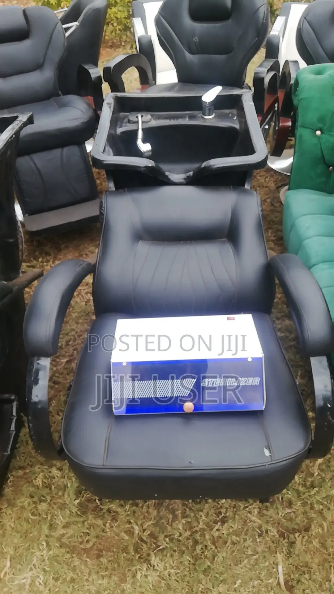 8 Premium Salon Barber Chairs (2 With Washbasins) Like-New – Thika