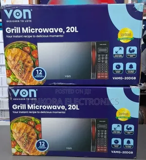 VON 20L Digital Grill Microwave - VAMG-20DGB