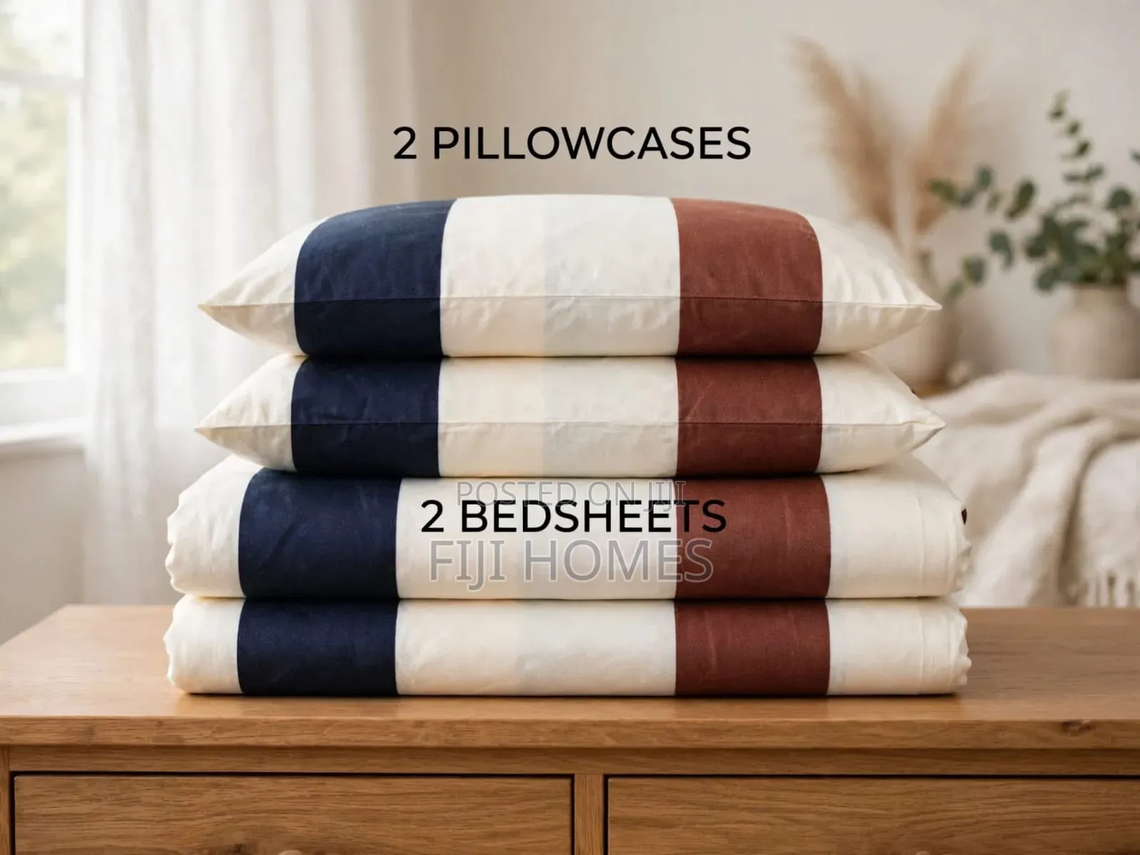4pc Printed Cotton Bedsheet Set - Sizes Available: 4x6 / 5x6 / 6x6
