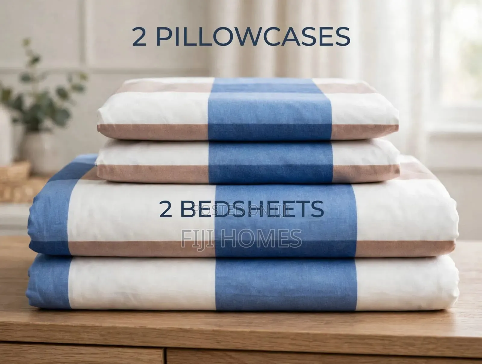 4pc Printed Cotton Bedsheet Set - Sizes Available: 4x6 / 5x6 / 6x6
