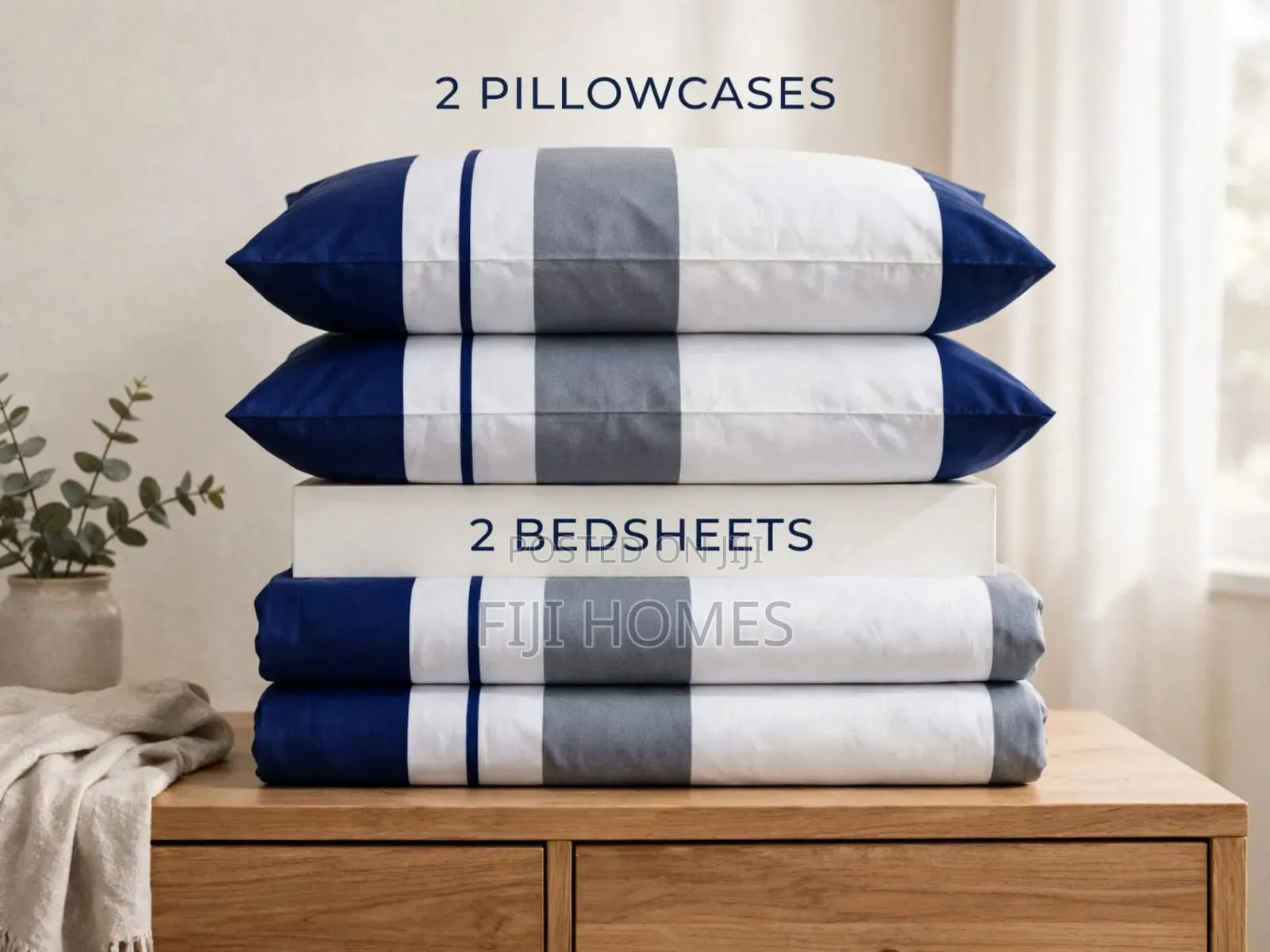 4pc Printed Cotton Bedsheet Set - Sizes Available: 4x6 / 5x6 / 6x6