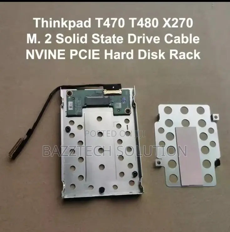 Nvme M.2 Pcie SSD Caddy With Sata HDD Cable Thinkpad T470 T480 X270