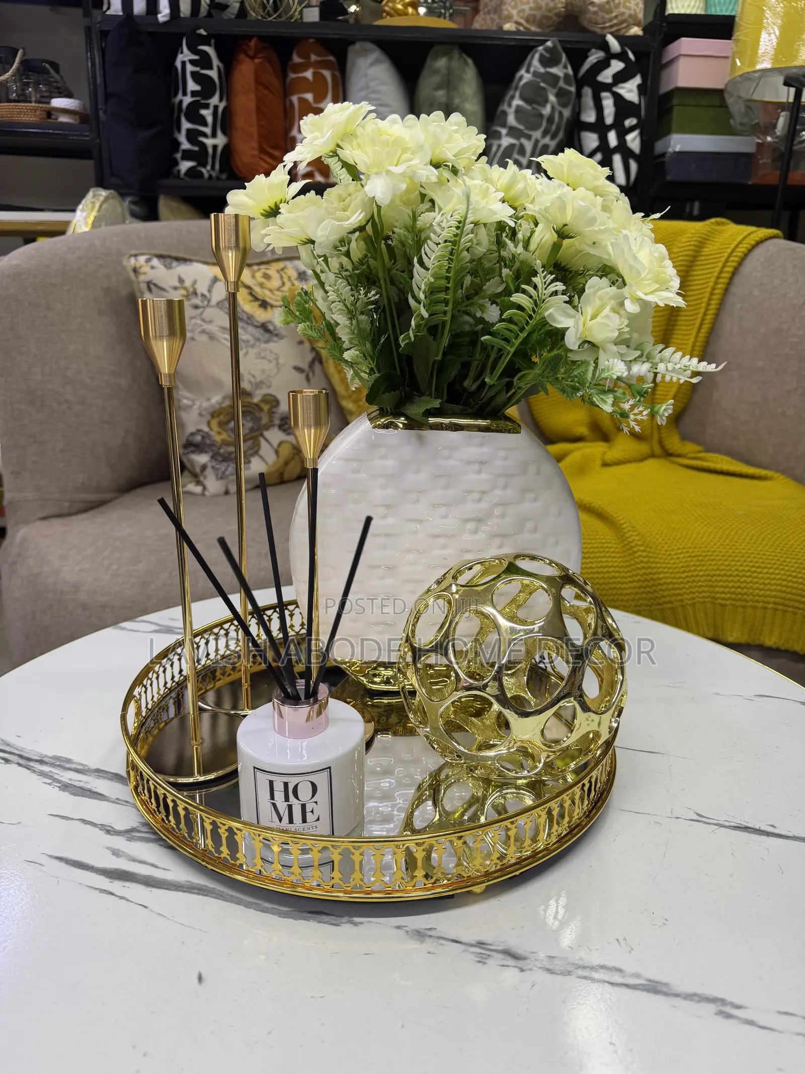 Luxury Gold Themed Décor Set – Elegant Home Styling