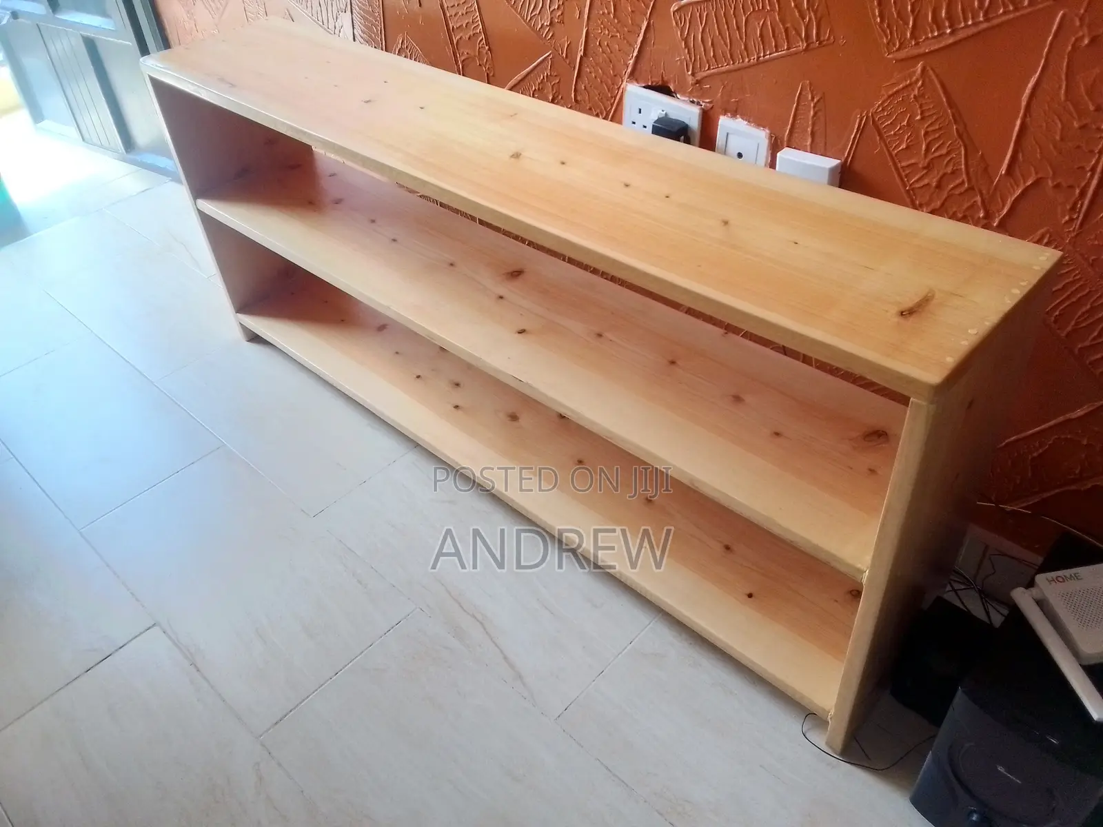 Wooden TV Stand and Coffee Table.