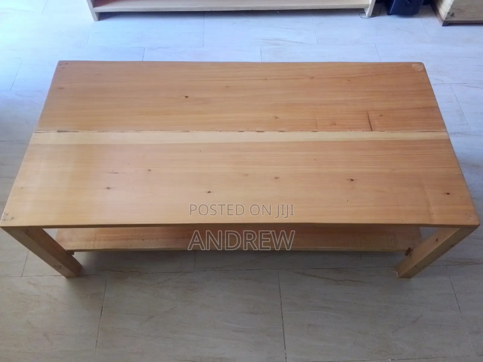 Wooden TV Stand and Coffee Table.