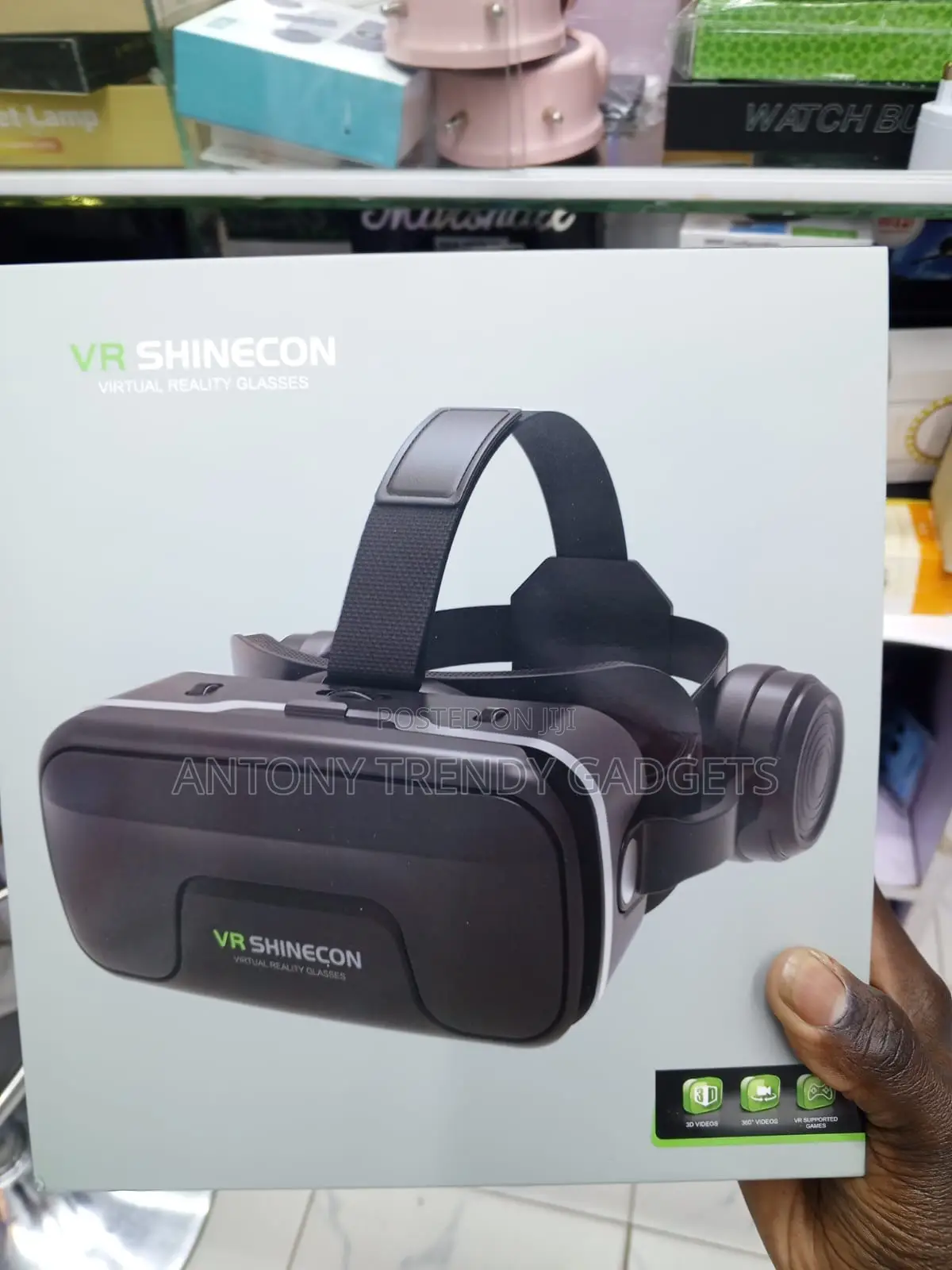 Shinecon G04EA VR Headset With Stereo Headphones Remote