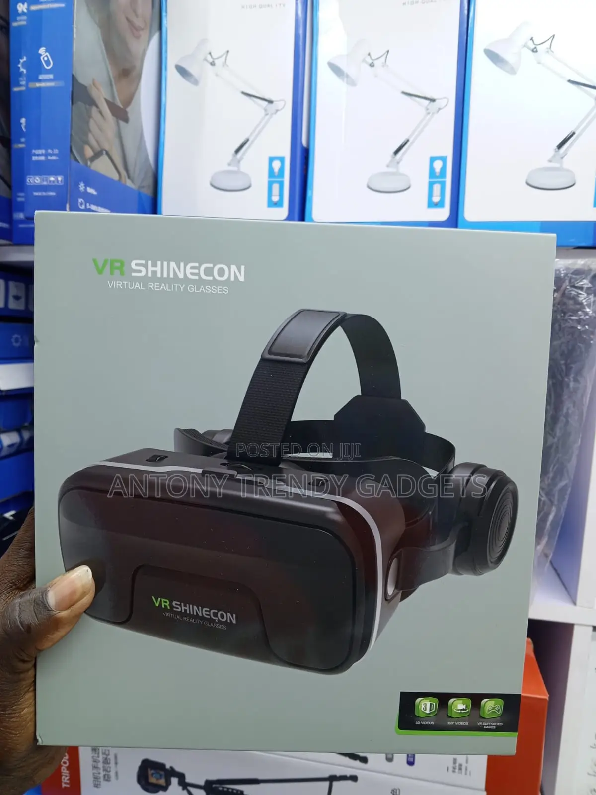 Shinecon G04EA VR Headset With Stereo Headphones Remote