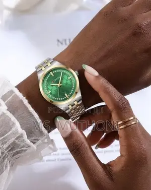 Blue / Green Dial Two Tone Ladies Wrist Watches
