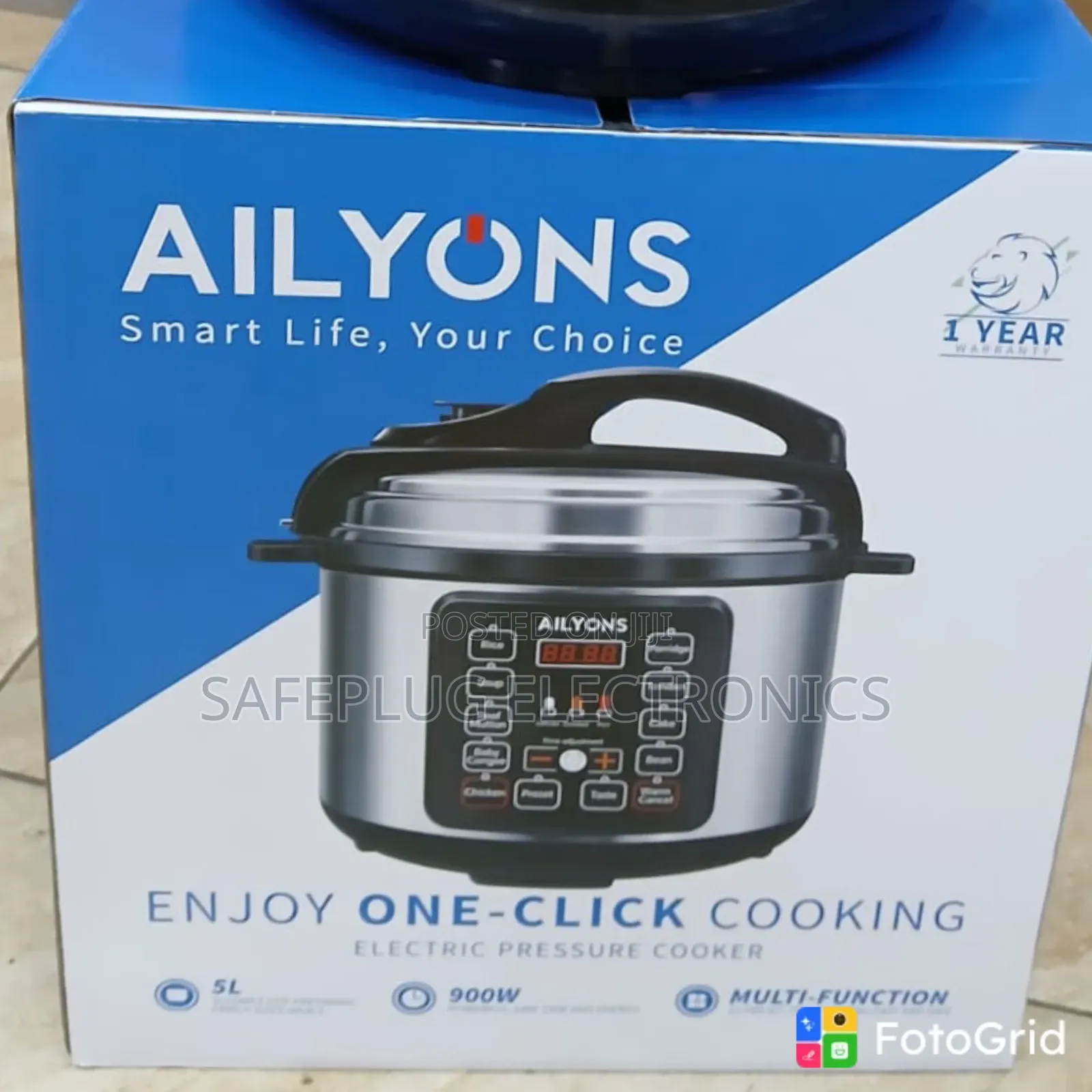 Ailyons 5L Pressure Cooker – Fast Efficient Kitchen Cooking Pot
