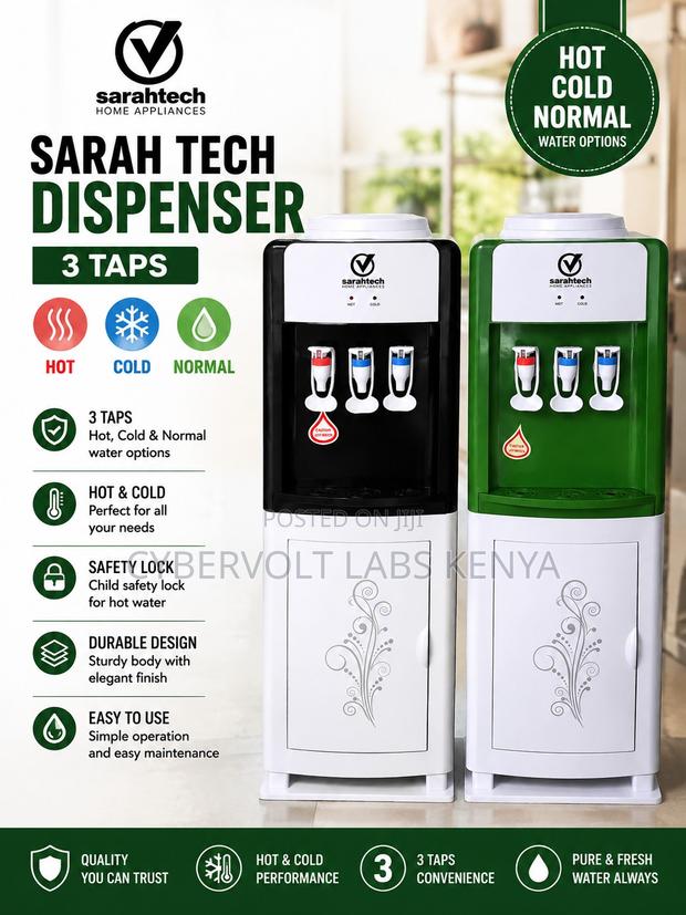 Sarahtech 3-Tap Water Dispenser Hot Cold Normal