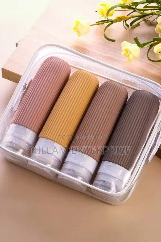 Silicone Big Capacity Colourful Travel Lotion Bottles.90mls 4pcs