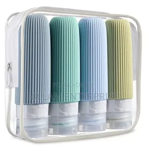 Silicone Big Capacity Colourful Travel Lotion Bottles.90mls 4pcs