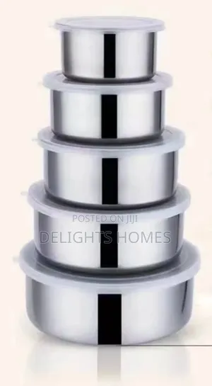 5pcs Stainless Steel Fresh Storage Box-Ny
