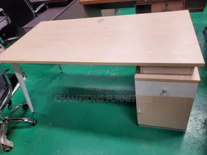 1.6M Minimalist Light Oak Executive Desk