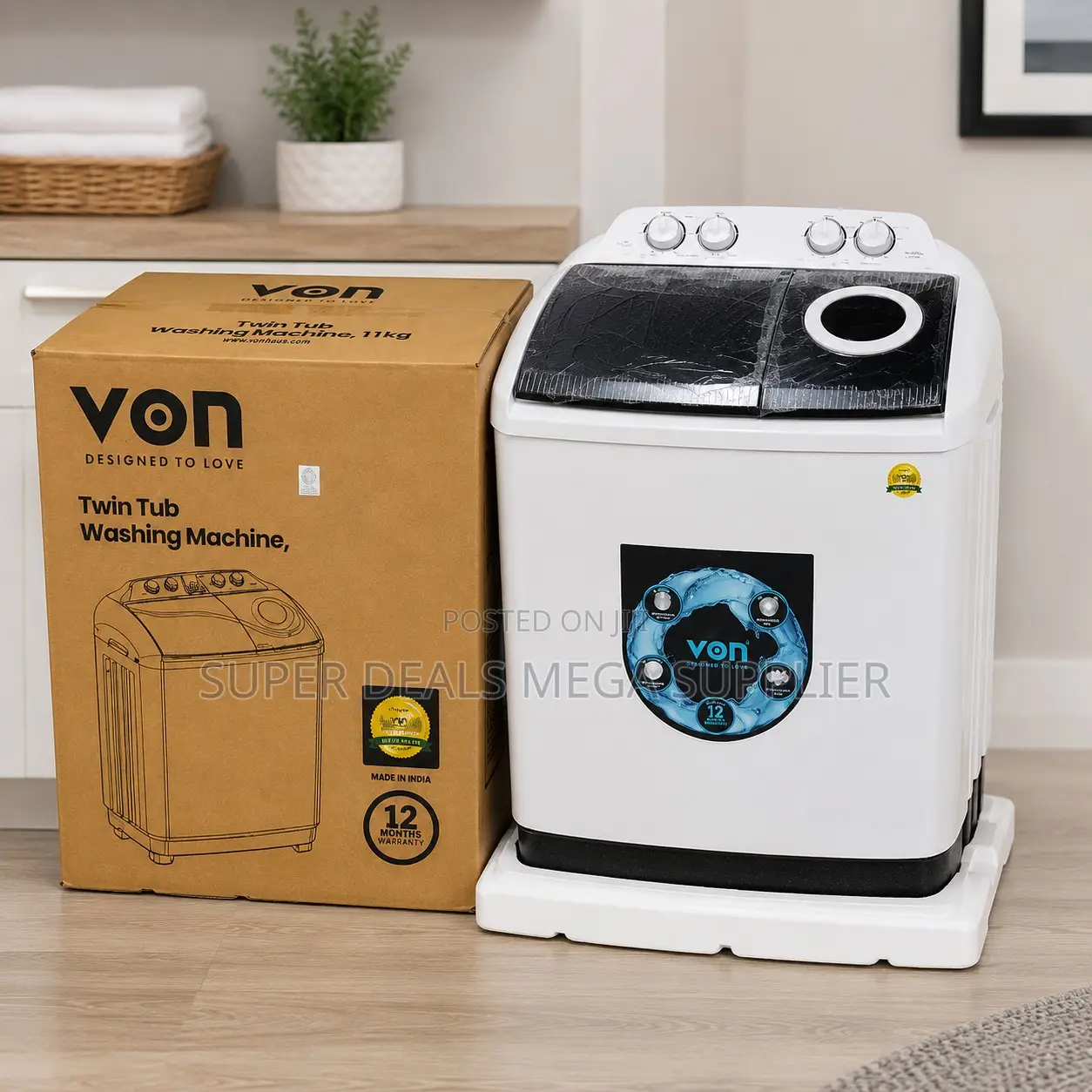 Factory Prices Gentle Wash VON 10KG Twin Tub Washing Machines