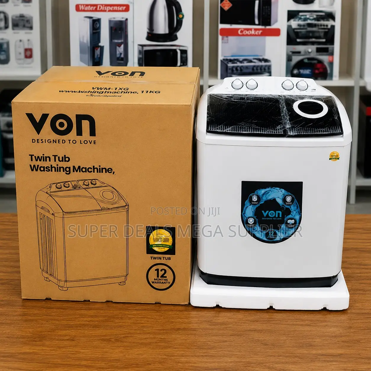 Factory Prices Gentle Wash VON 10KG Twin Tub Washing Machines