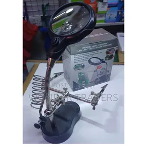 Magnifying With Solder Gun Hand Helper Plus Light