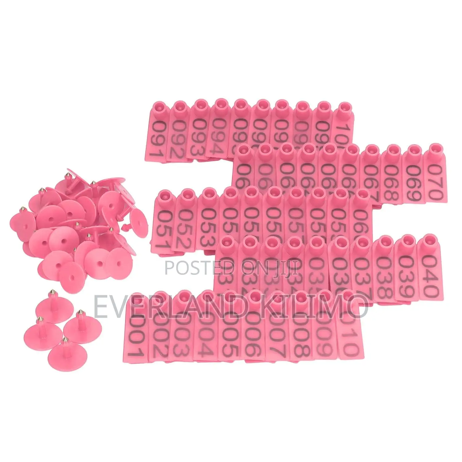 Identification Ear Tags With Pins