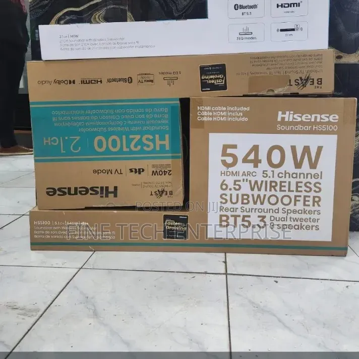 Hisense 540 Watts Hs5100 Sound Bar 5.1 Channel