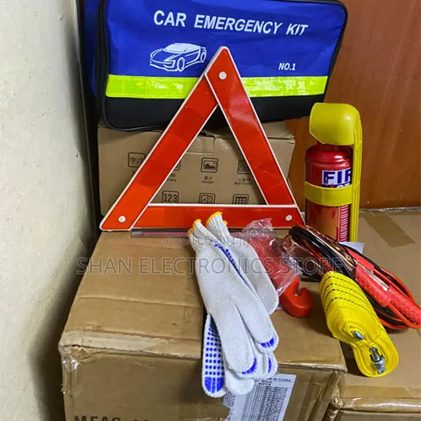 High-Safety Kit5-in-1Roadside Emergency 2 Life Saver Warning Triangles