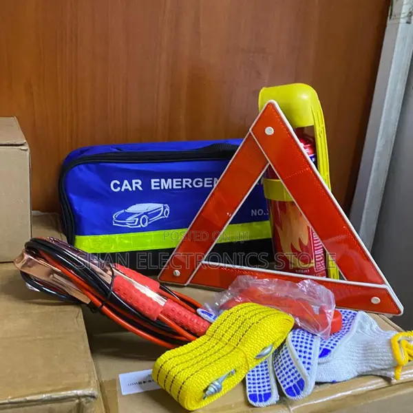 High-Safety Kit5-in-1Roadside Emergency 2 Life Saver Warning Triangles