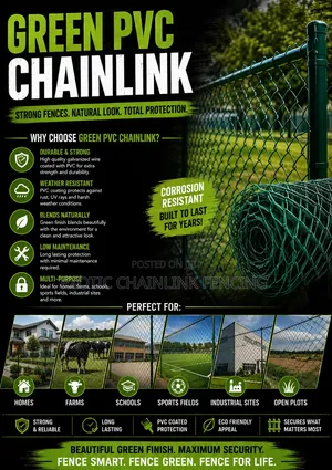 PVC Chainlink 5ft Heavy Gauge 12.5 80X80mm