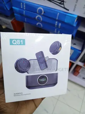 Q81 Wireless Lavalier Microphone for iPhone Android With Case