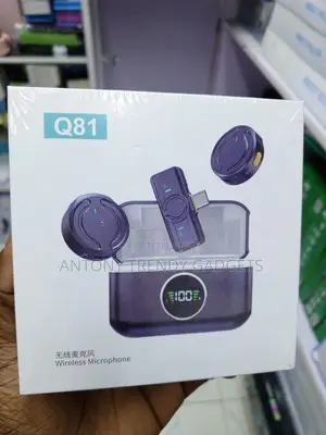 Q81 Wireless Lavalier Microphone for iPhone Android With Case