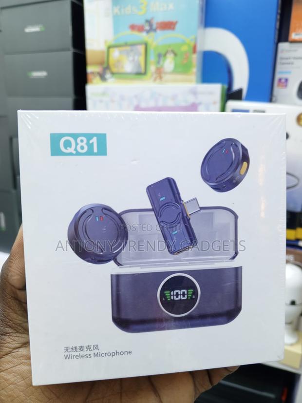 Q81 Wireless Lavalier Microphone for iPhone Android With Case - thumbnail 3