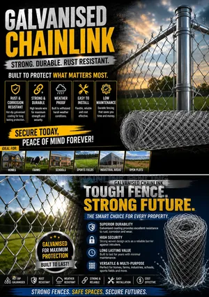 5ft GI Chainlink Heavy Gauge 50X50mm