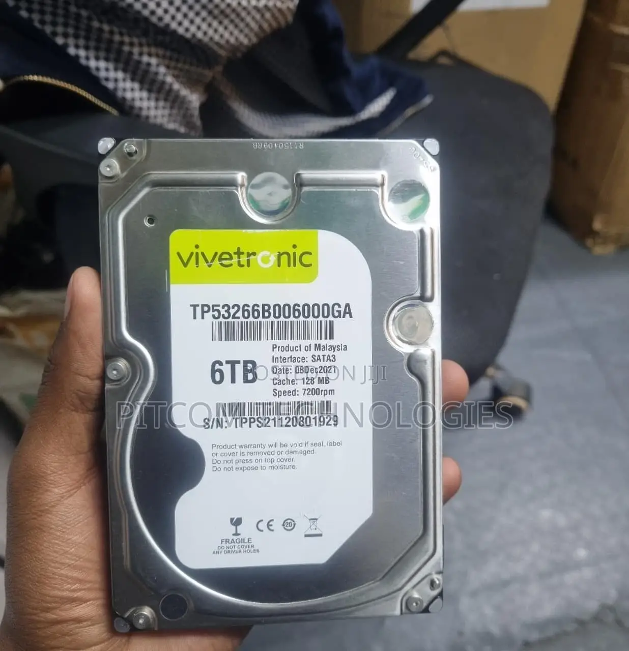 Vivetronic 6TB Internal Desktop Hard Drive.