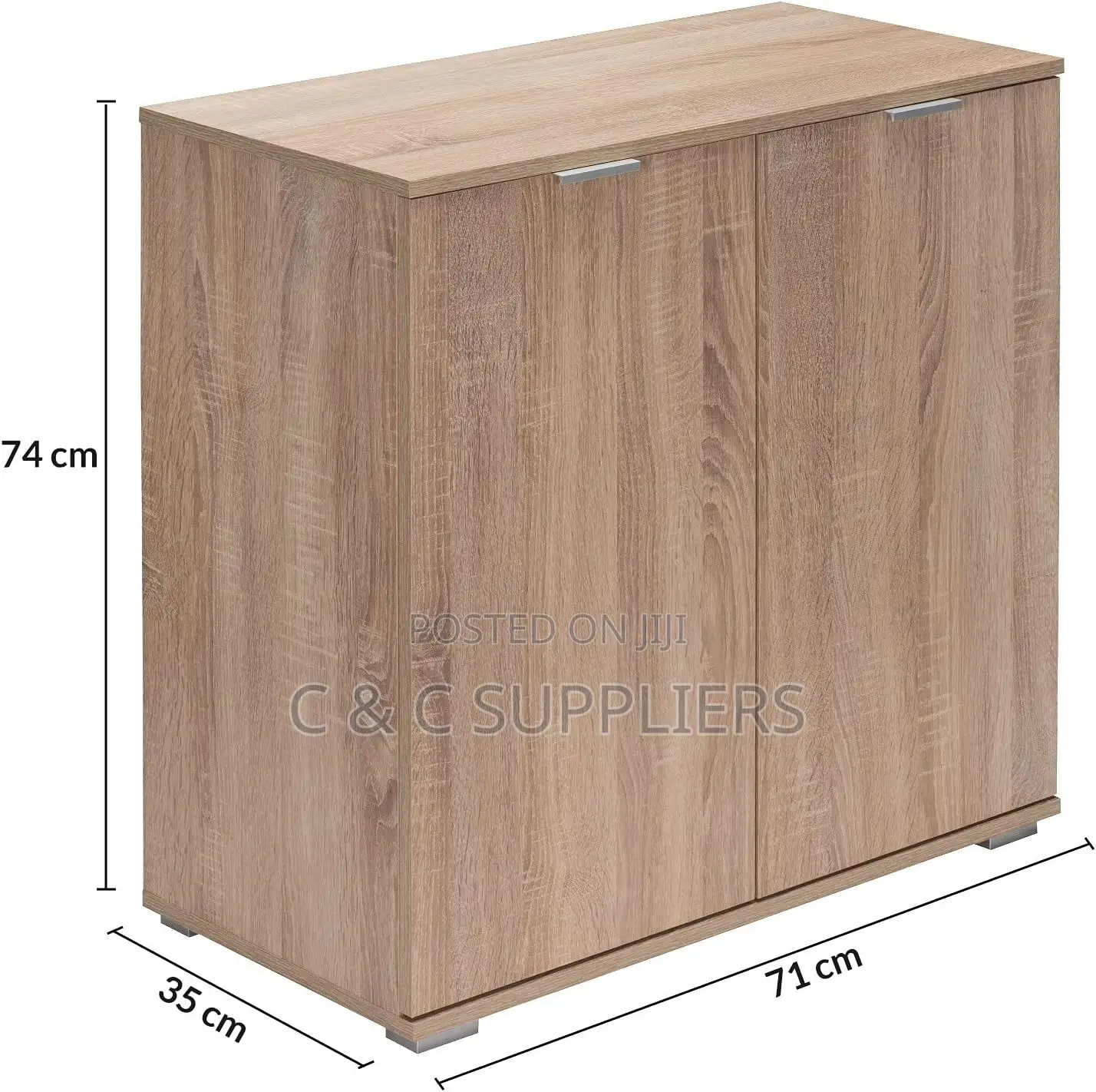 2-Door Home Office Credenza Cabinet.