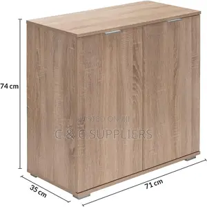2-Door Home Office Credenza Cabinet.