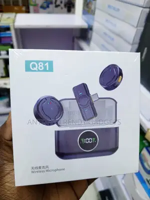Q81 Wireless Clip-on Lapel Mic With Noise Reduction Display