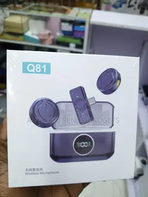 Q81 Magnetic Wireless Microphone With Digital Charging Case