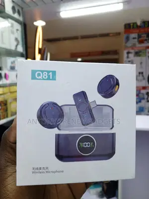 Q81 Wireless Lavalier Mic for TikTok YouTube Vlogging Live